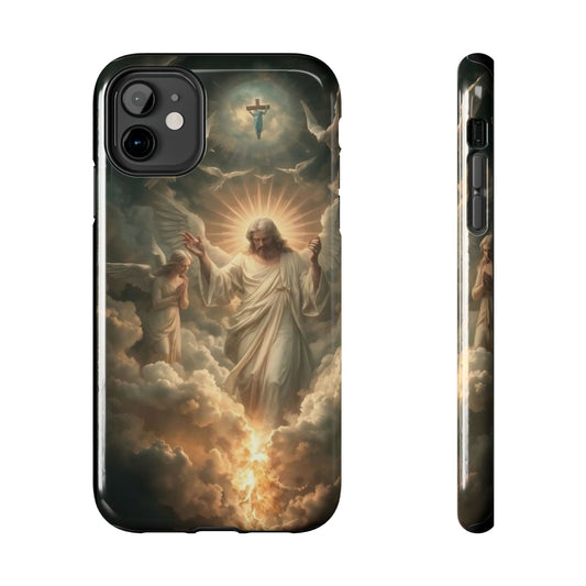 Heavenly Guardian Tough Phone Case - Faith-Inspired Design