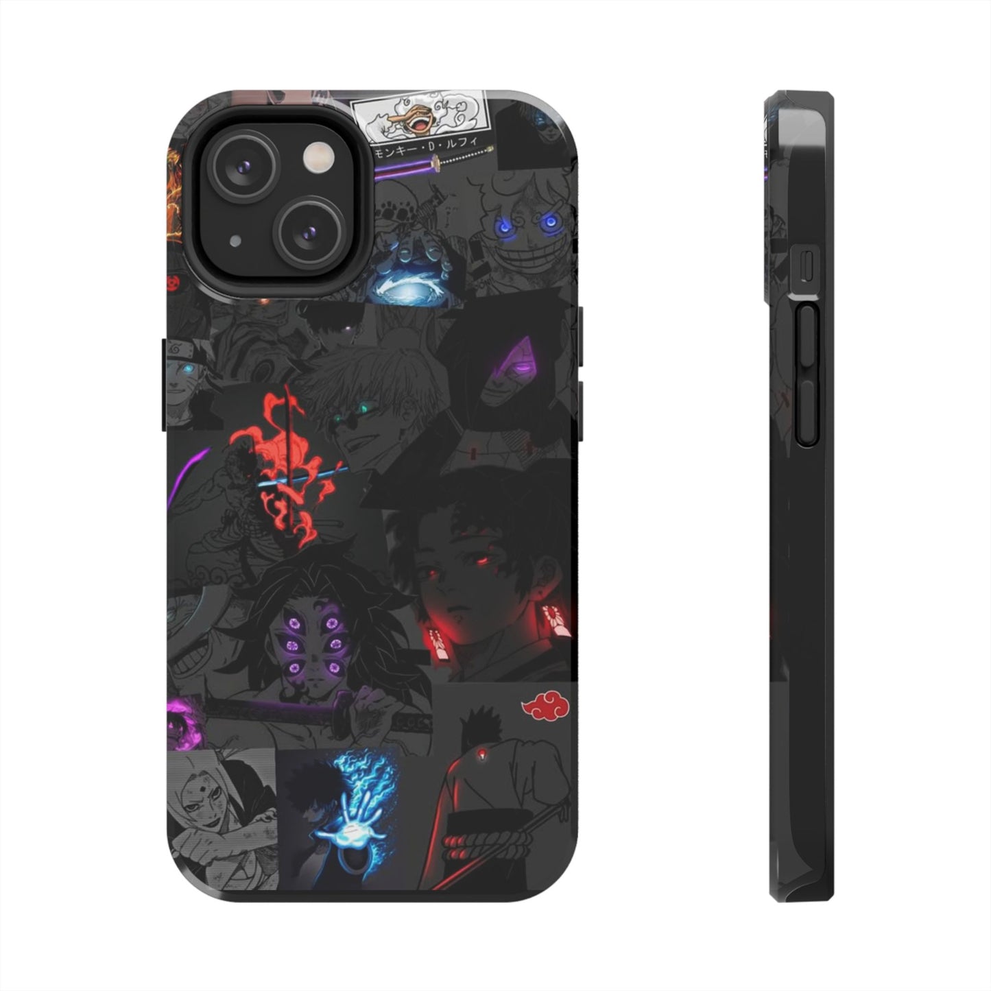 Anime-Inspired Tough Phone Case - Vibrant Collage Design for Manga Fans