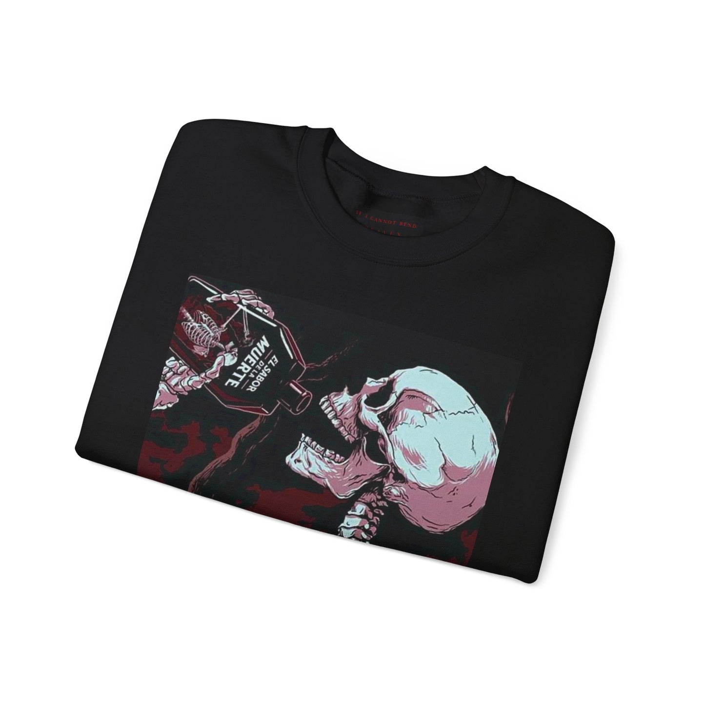 Unisex Heavy Blend™ Crewneck Sweatshirt - Edgy Graphic Design with Skull & Cat