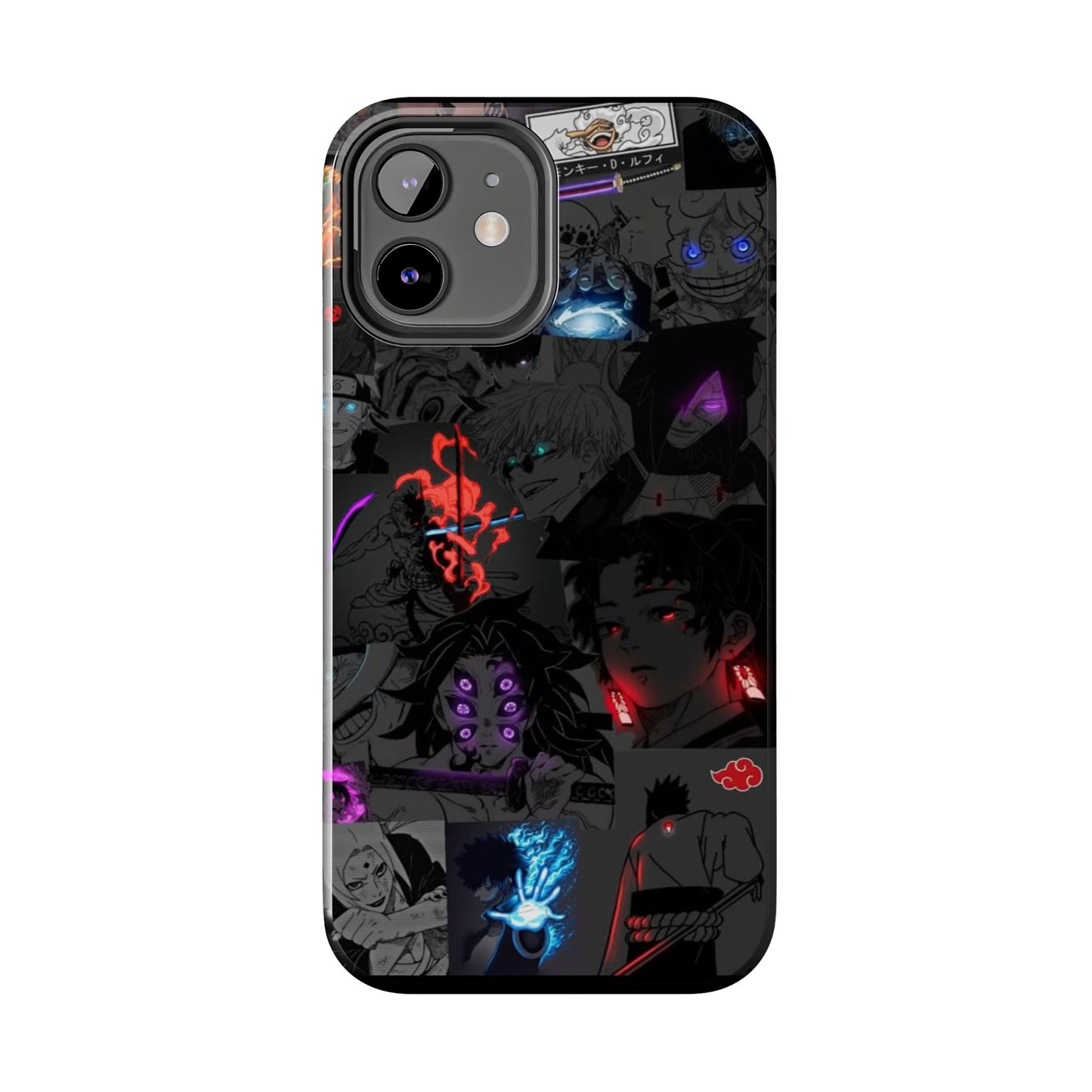 Anime-Inspired Tough Phone Case - Vibrant Collage Design for Manga Fans