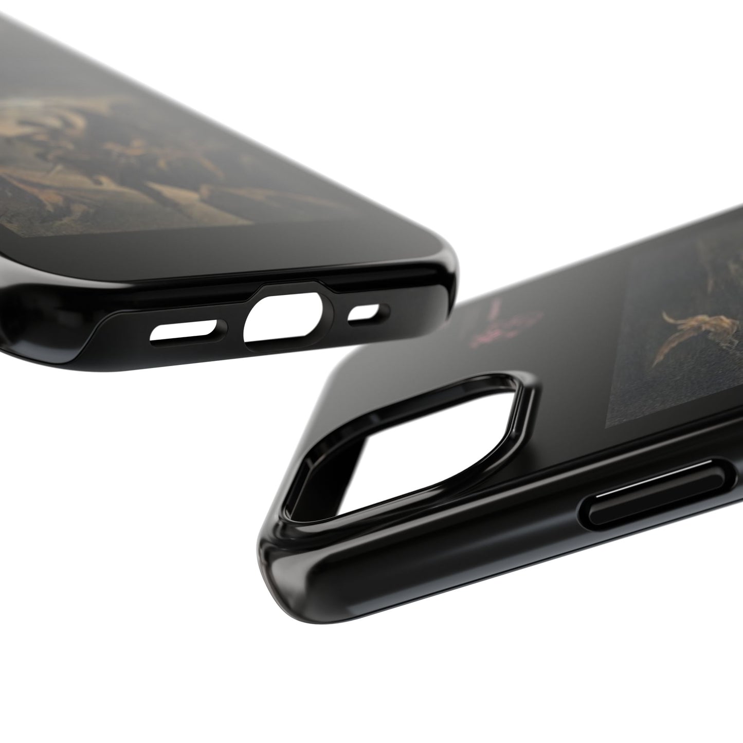 Artistic Tough Phone Case - Vintage Angel Design for Protection and Style