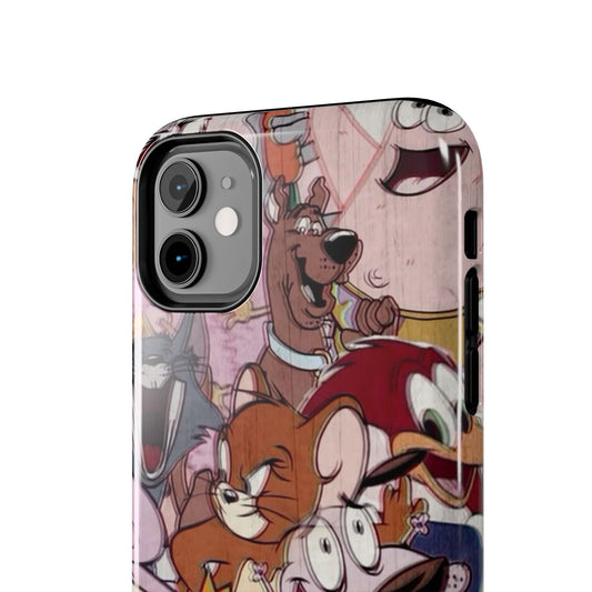 Nostalgic Cartoon Tough Phone Case | Fun & Durable Design for Kids and Adults