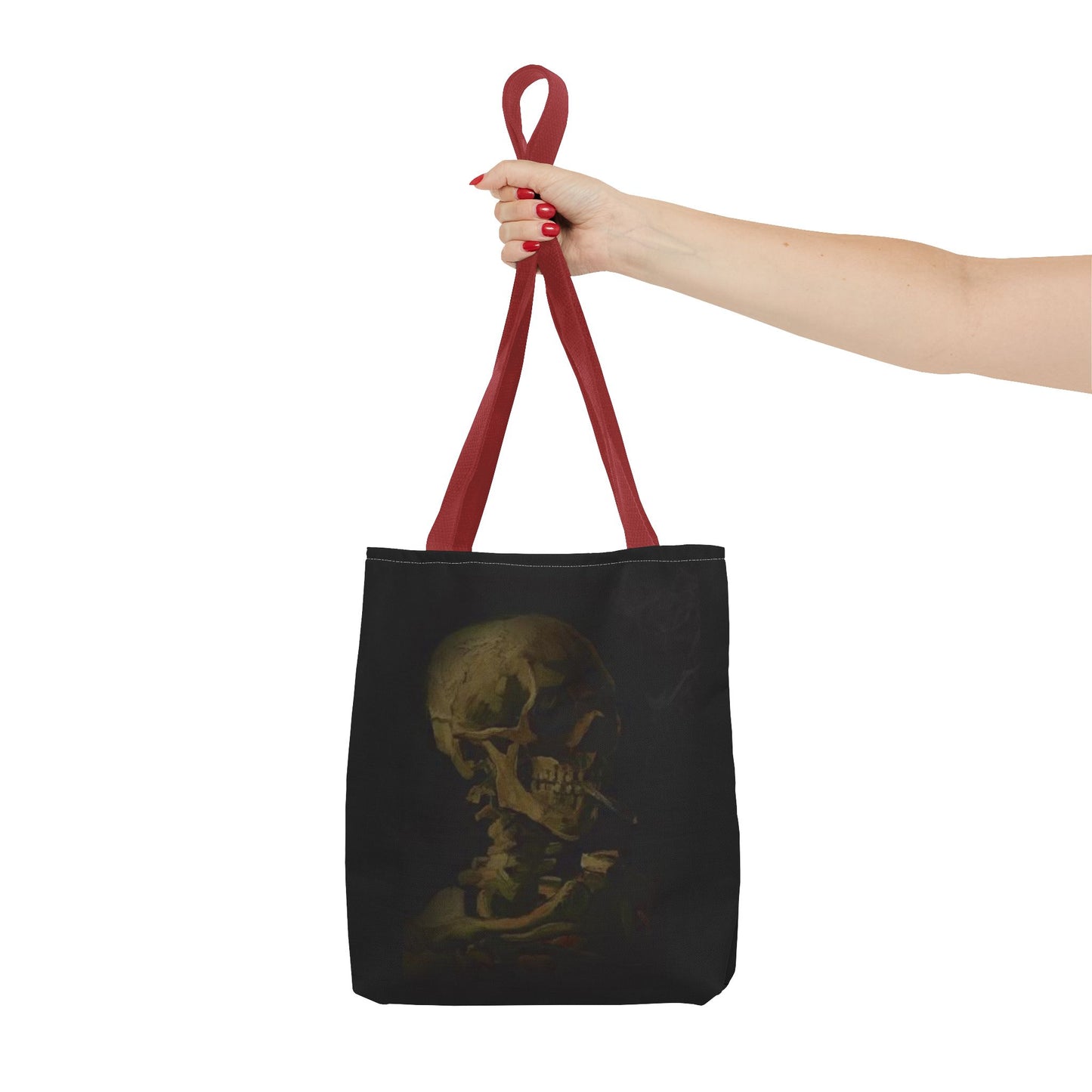 Gothic Skull Tote Bag - Dark Aesthetic Style for Halloween and Everyday Use