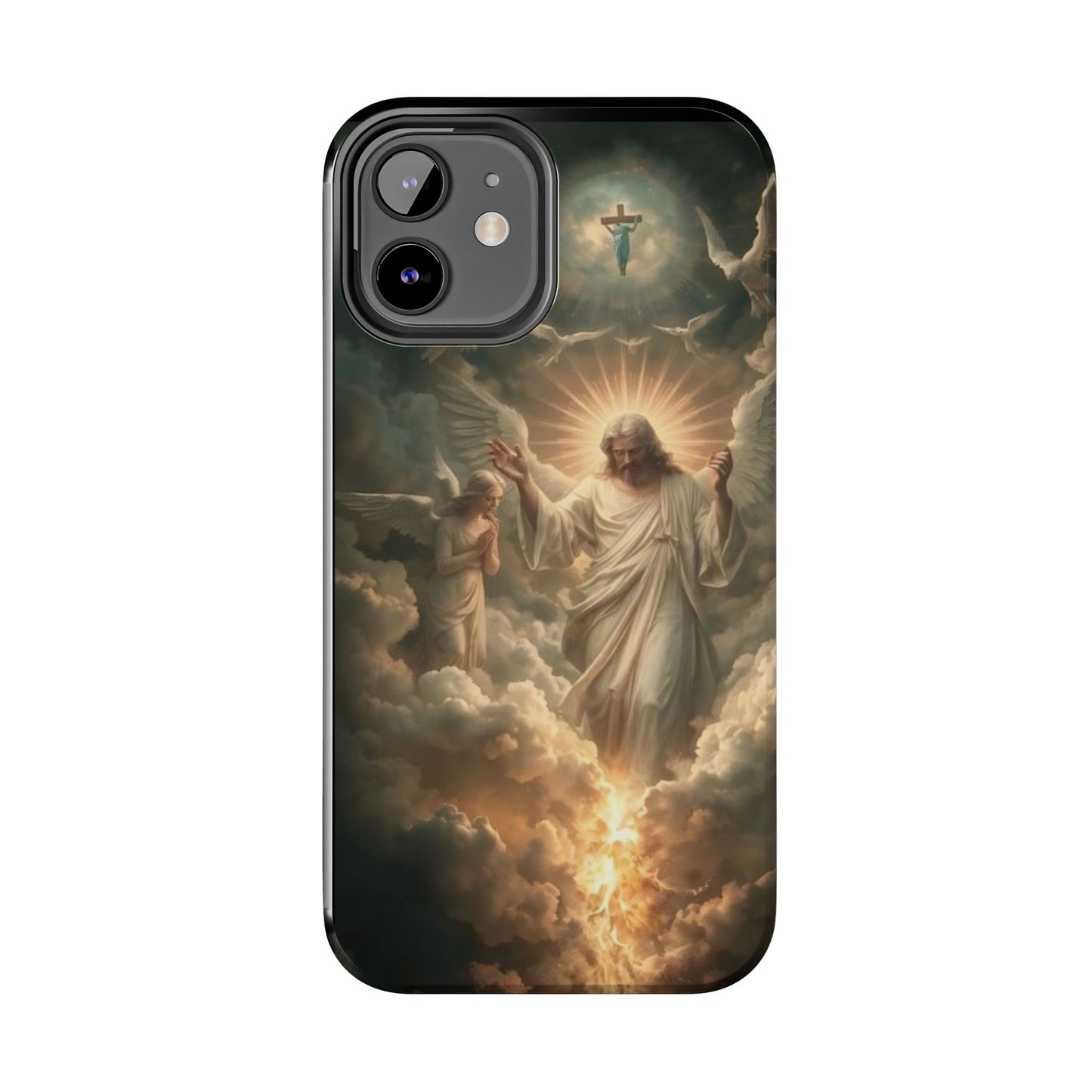 Heavenly Guardian Tough Phone Case - Faith-Inspired Design