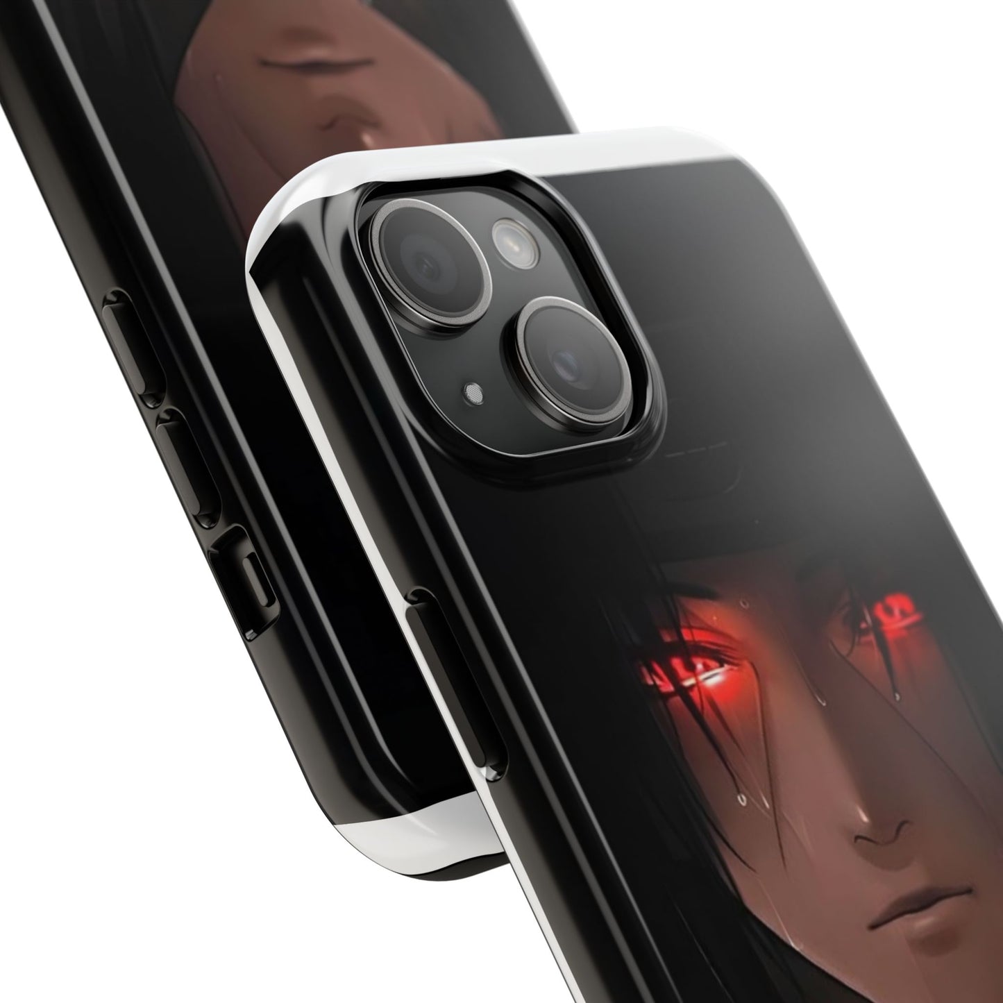 Tough Phone Case with Striking Red-Eyed Design for Anime Enthusiasts