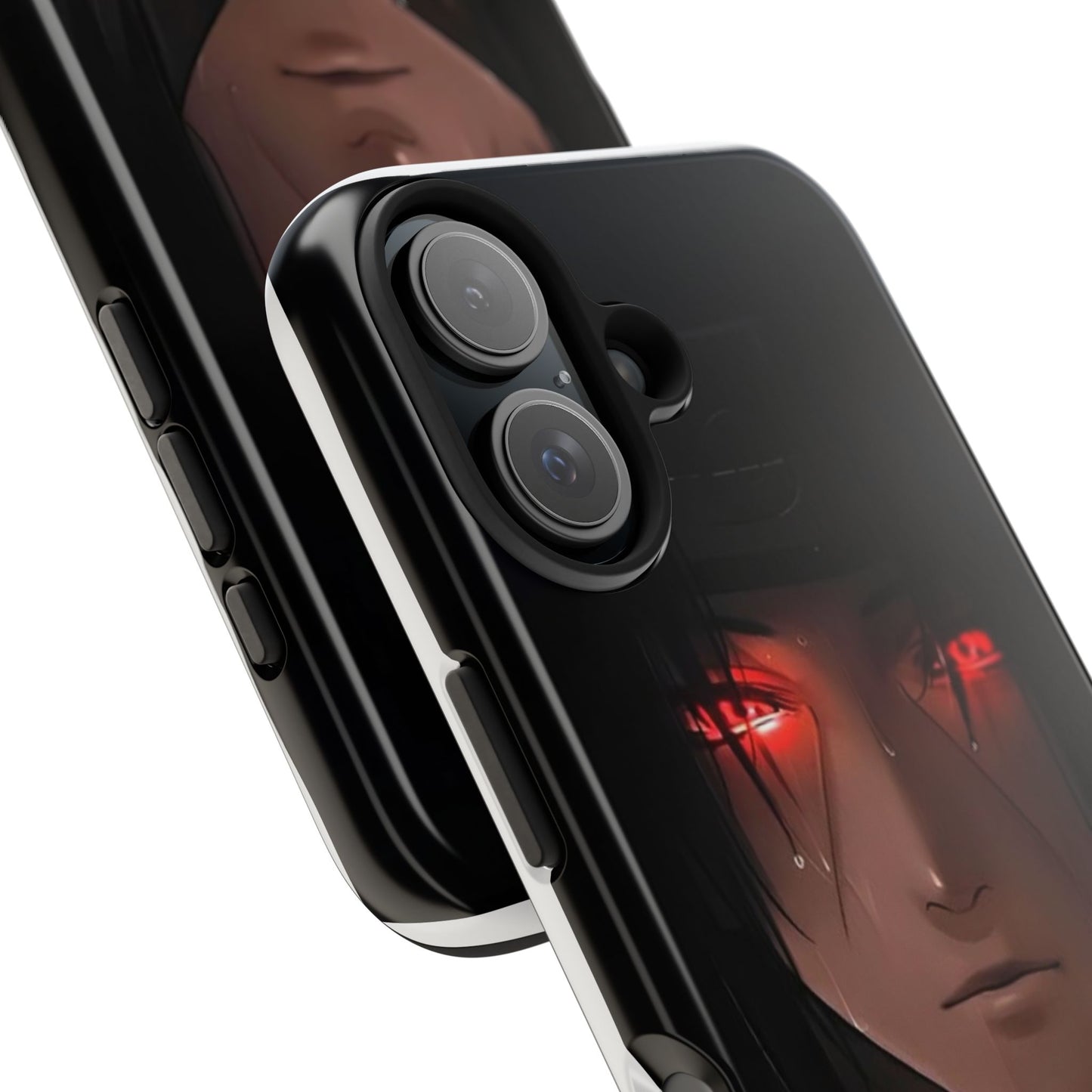Tough Phone Case with Striking Red-Eyed Design for Anime Enthusiasts
