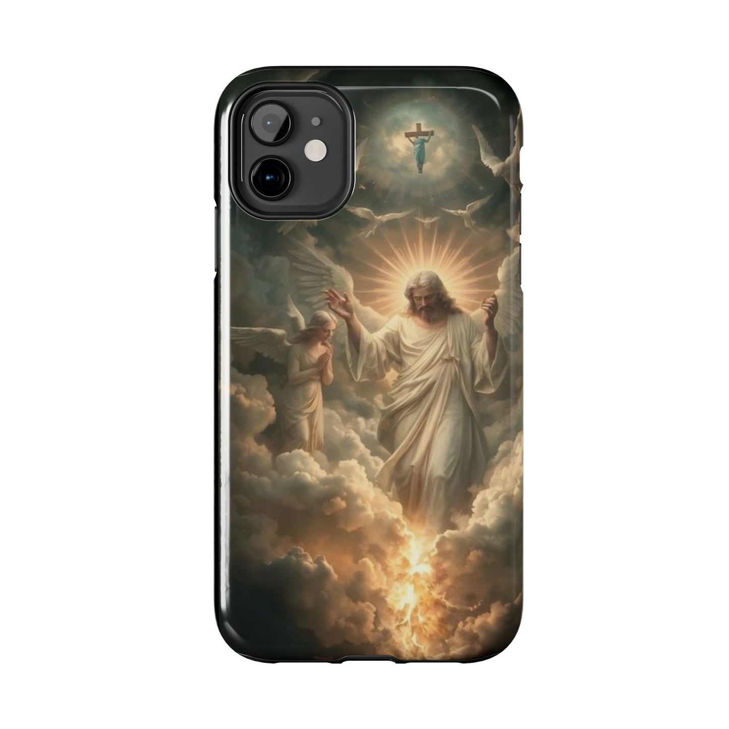 Heavenly Guardian Tough Phone Case - Faith-Inspired Design