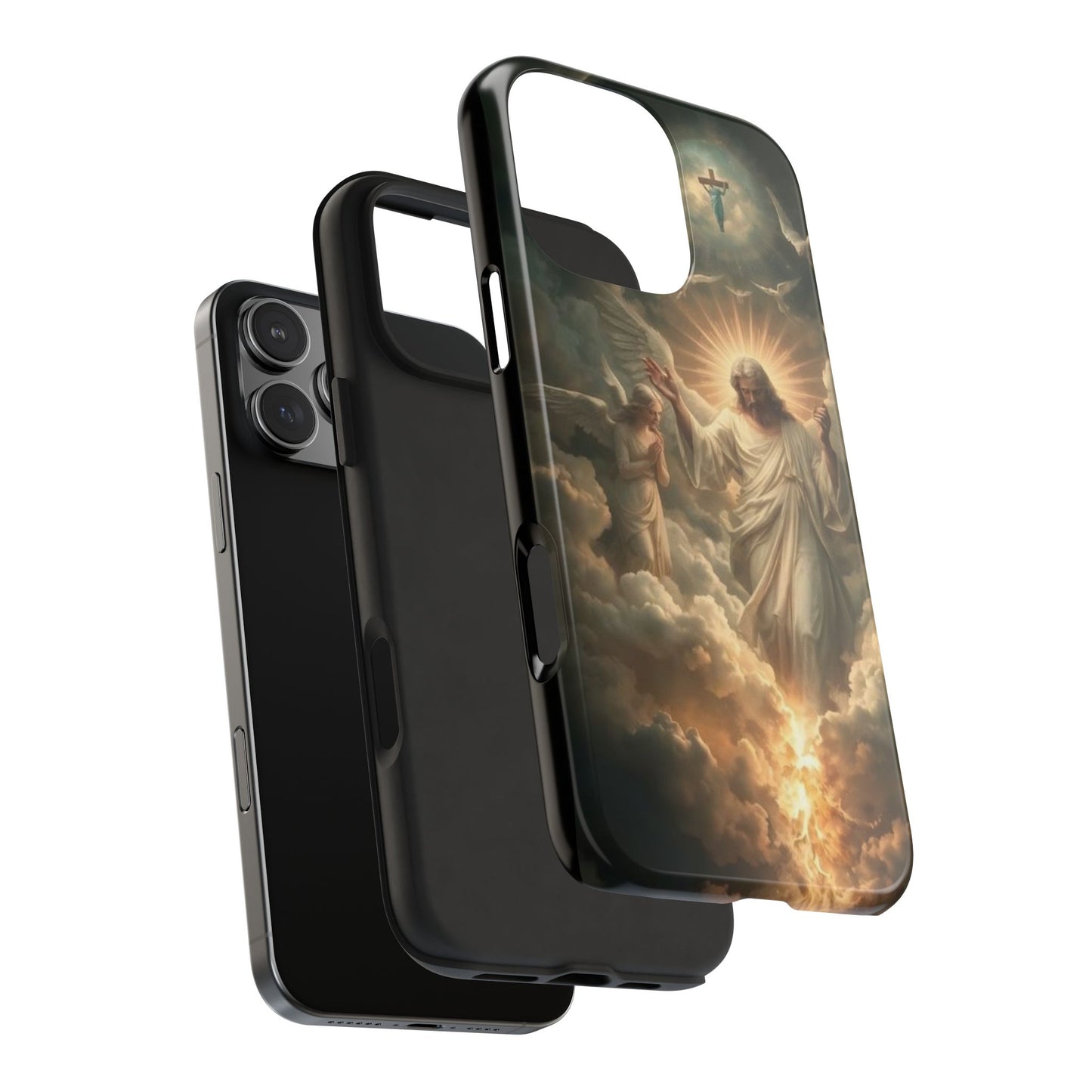 Heavenly Guardian Tough Phone Case - Faith-Inspired Design