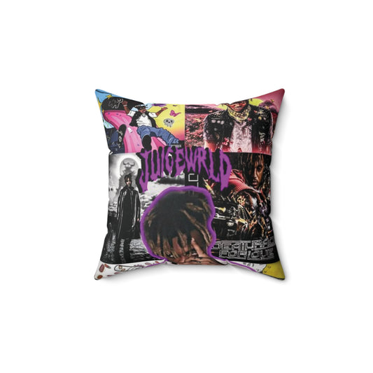 Juice WRLD Tribute Square Pillow - Cozy Decorative Throw for Music Lovers